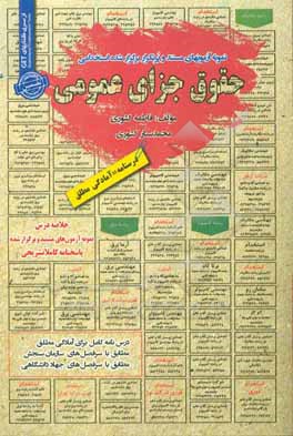 کتاب نمونه آزمونهای مستند و پرتکرار برگزارشده استخدامی حقوق جزای عمومی: قابل استفاده برای تمامی رشته ها و گرایش های حقوق، فقه، معارف در مقاطع کاردانی ... اثر فاطمه کشوری