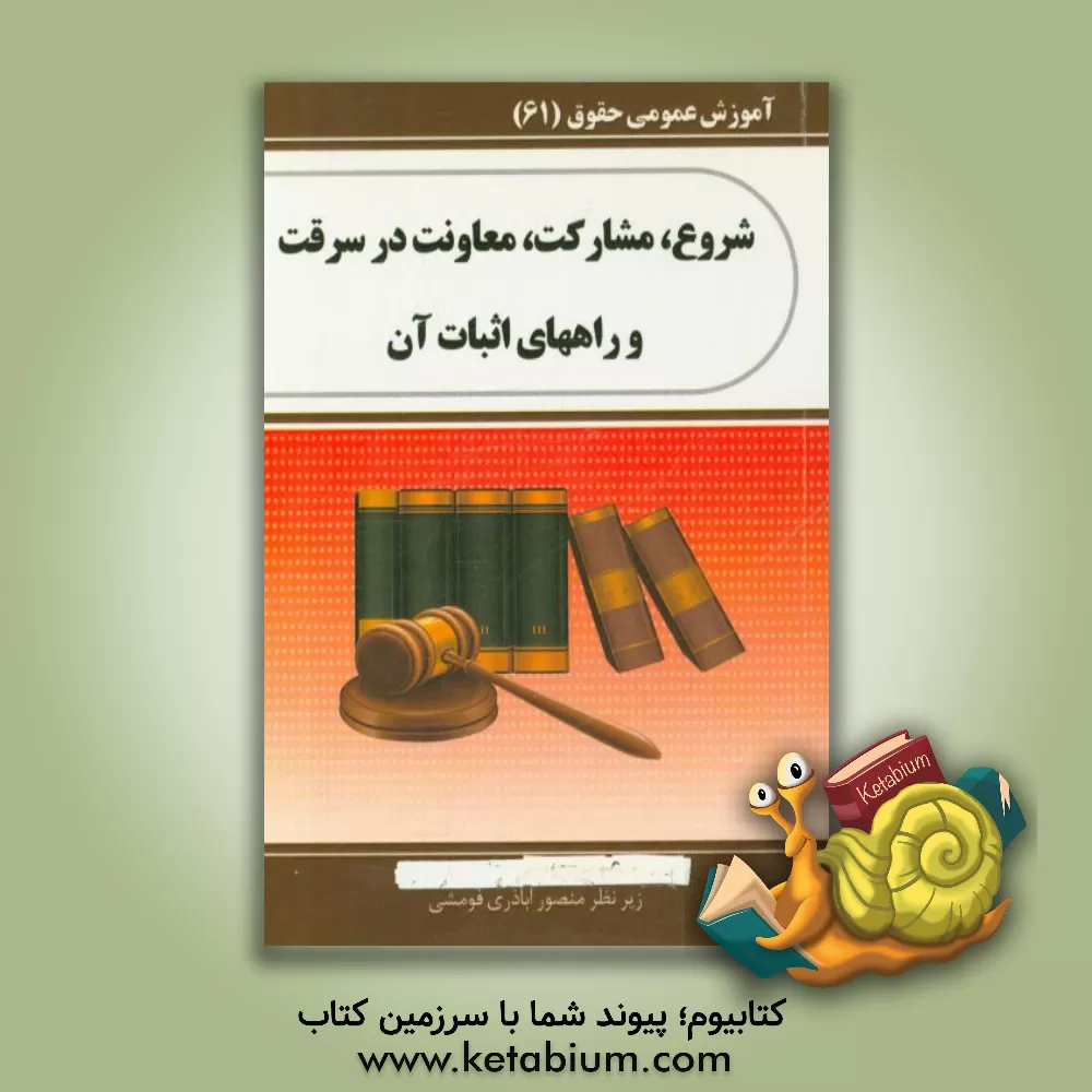 کتاب شروع، مشارکت، معاونت در سرقت و راه های اثبات آن اثر منصور اباذری‌فومشی