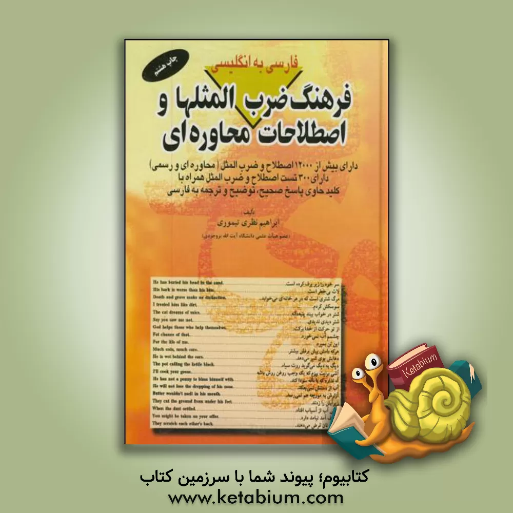 کتاب فرهنگ ضرب المثلها و اصطلاحات محاوره ای فارسی به انگلیسی اثر ابراهیم نظری‌تیموری