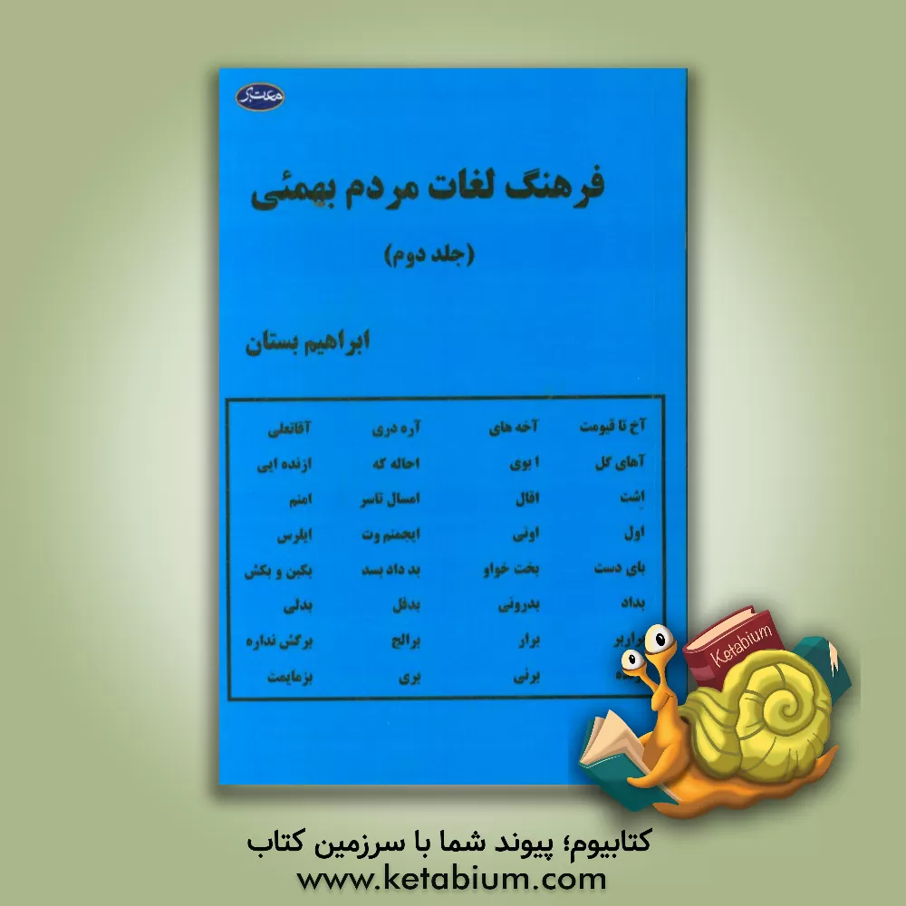 کتاب فرهنگ لغات مردم بهمئی 2 اثر ابراهیم بستان