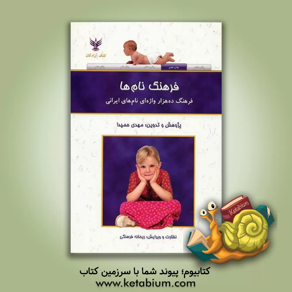 کتاب فرهنگ نام ها: فرهنگ ده هزار واژه ای نام های ایرانی اثر مهدی حمیدا