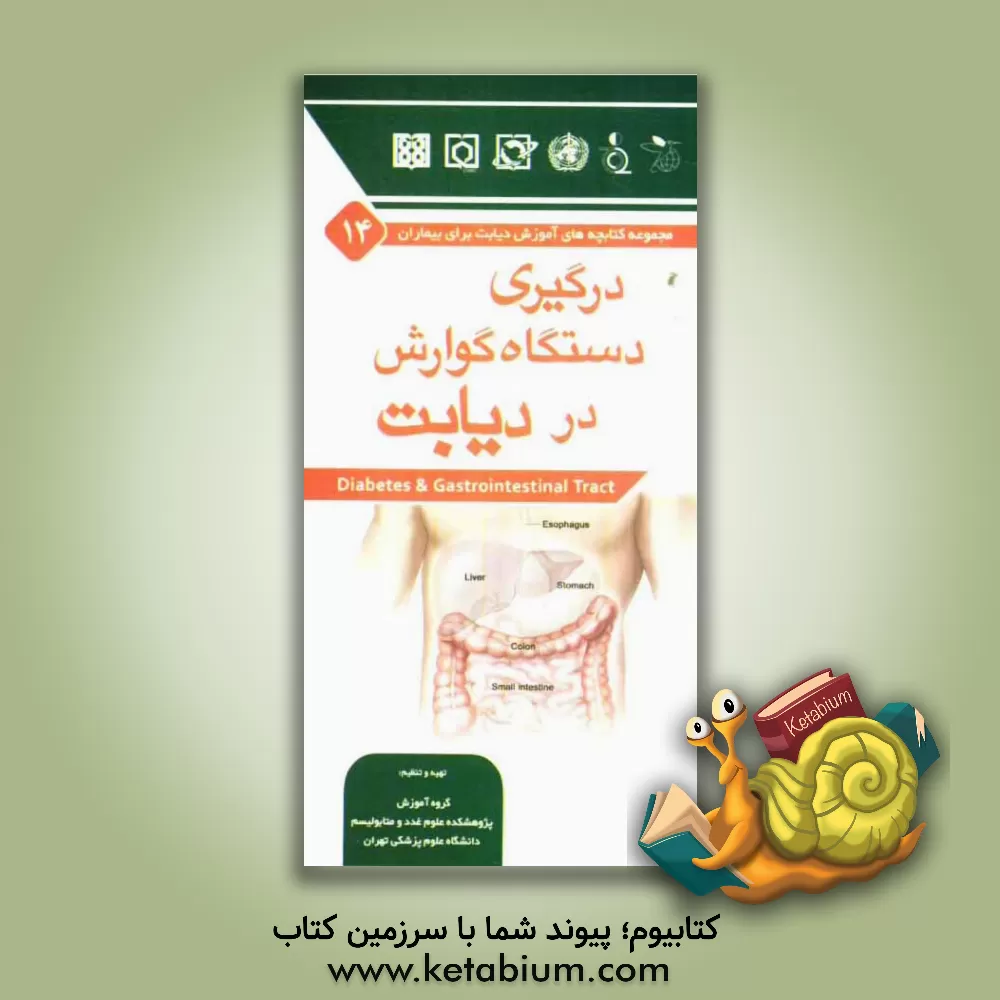 کتاب درگیری دستگاه گوارش در دیابت اثر ساسان شرقی