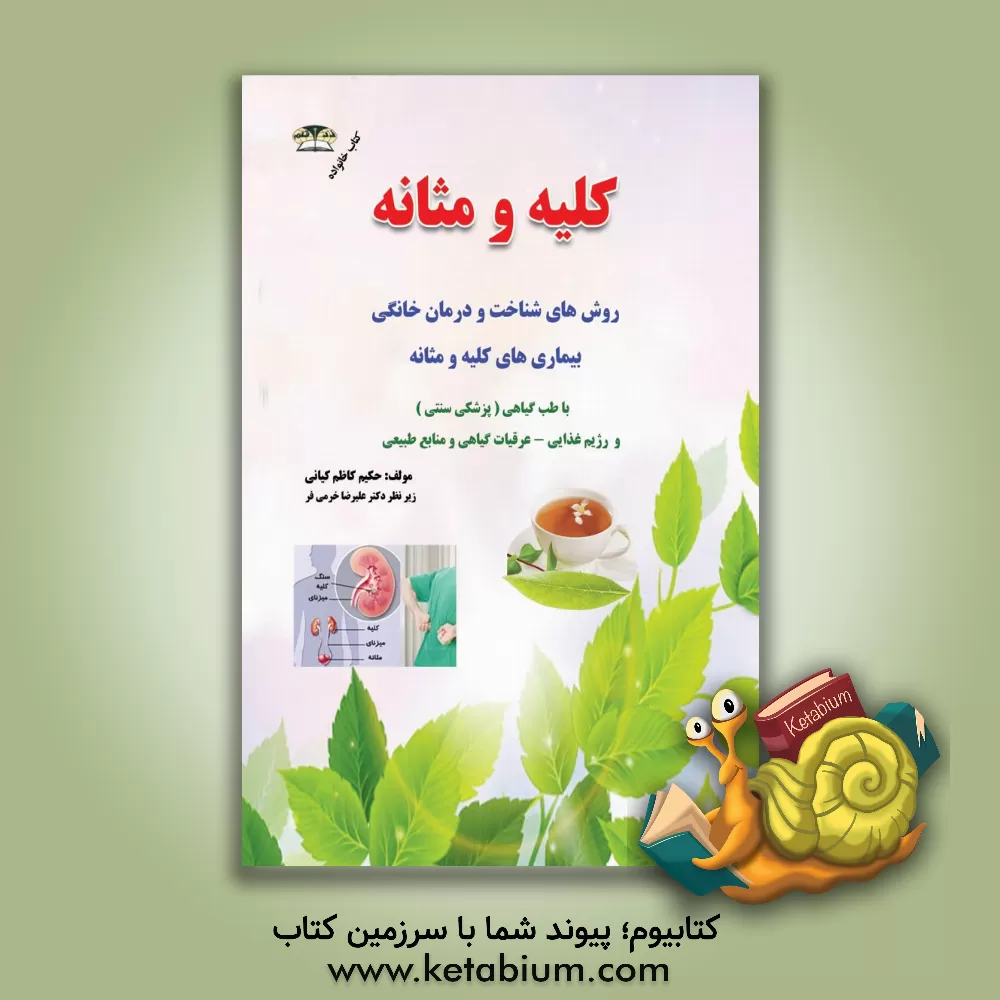 کتاب درمان بیماری های کلیه و مثانه با طب گیاهی: سنگ مثانه، عفونت کلیه و مثانه، شب ادراری، رژیم غذایی اثر کاظم کیانی