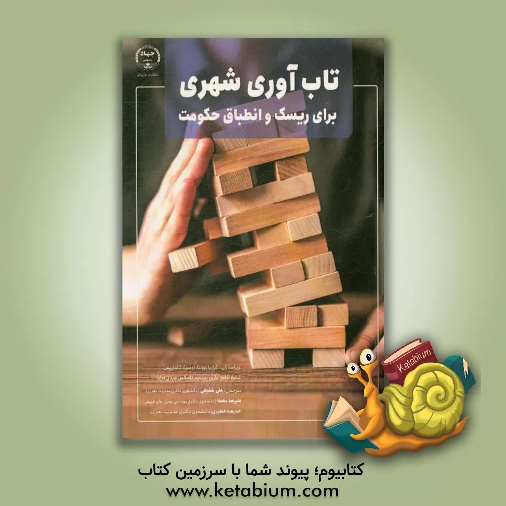 کتاب تاب آوری شهری برای ریسک و انطباق حکومت اثر علی شفیعی