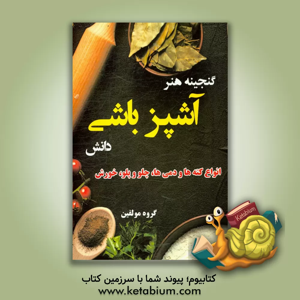 کتاب گ‍ن‍ج‍ی‍ن‍ه  ه‍ن‍ر آش‍پ‍زباشی دان‍ش : انواع کته ها و دمی ها، چلو و پلو، خورش اثر گروه مولفین