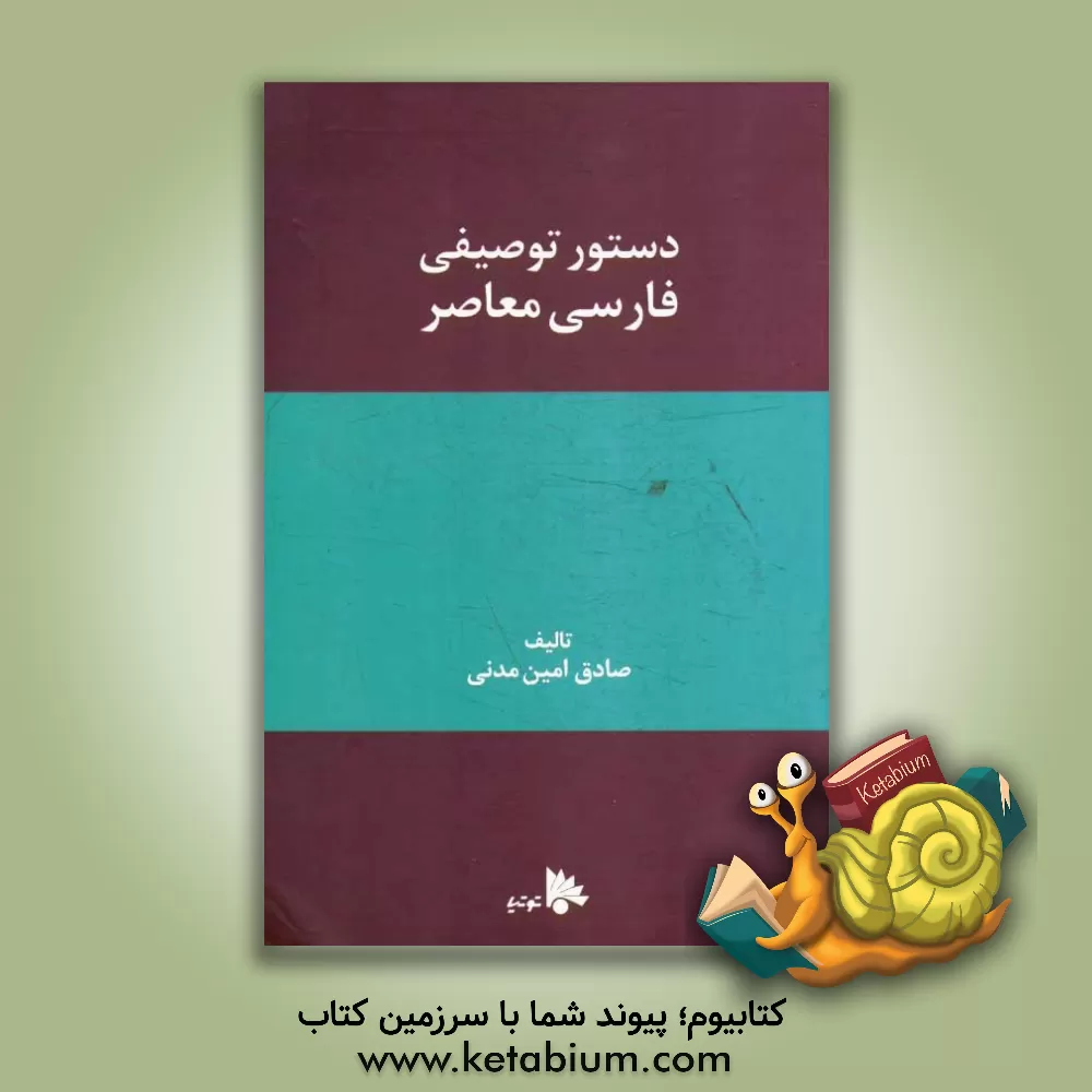 کتاب دستور توصیفی فارسی معاصر اثر صادق امین‌مدنی