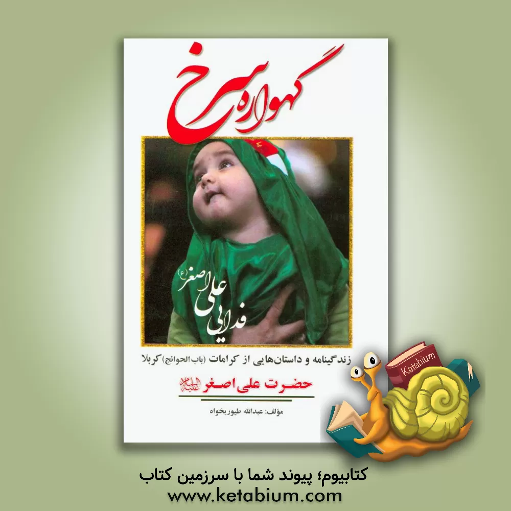 کتاب گهواره سرخ: زندگینامه و داستان هایی از کرامات (باب الحوائج) کربلا اثر عبدالله طیوری‌خواه