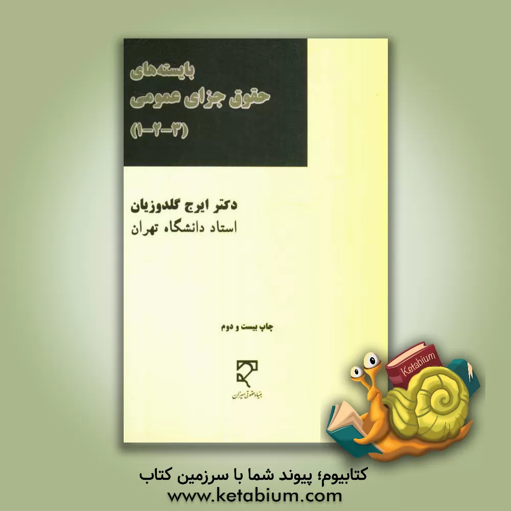 کتاب بایسته های حقوق جزای عمومی (1 - 2 - 3) اثر ایرج گلدوزیان