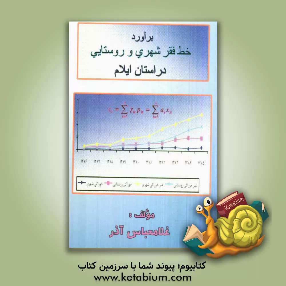 کتاب برآورد خط فقر مناطق شهری و روستایی استان ایلام اثر عباسعلی آذر