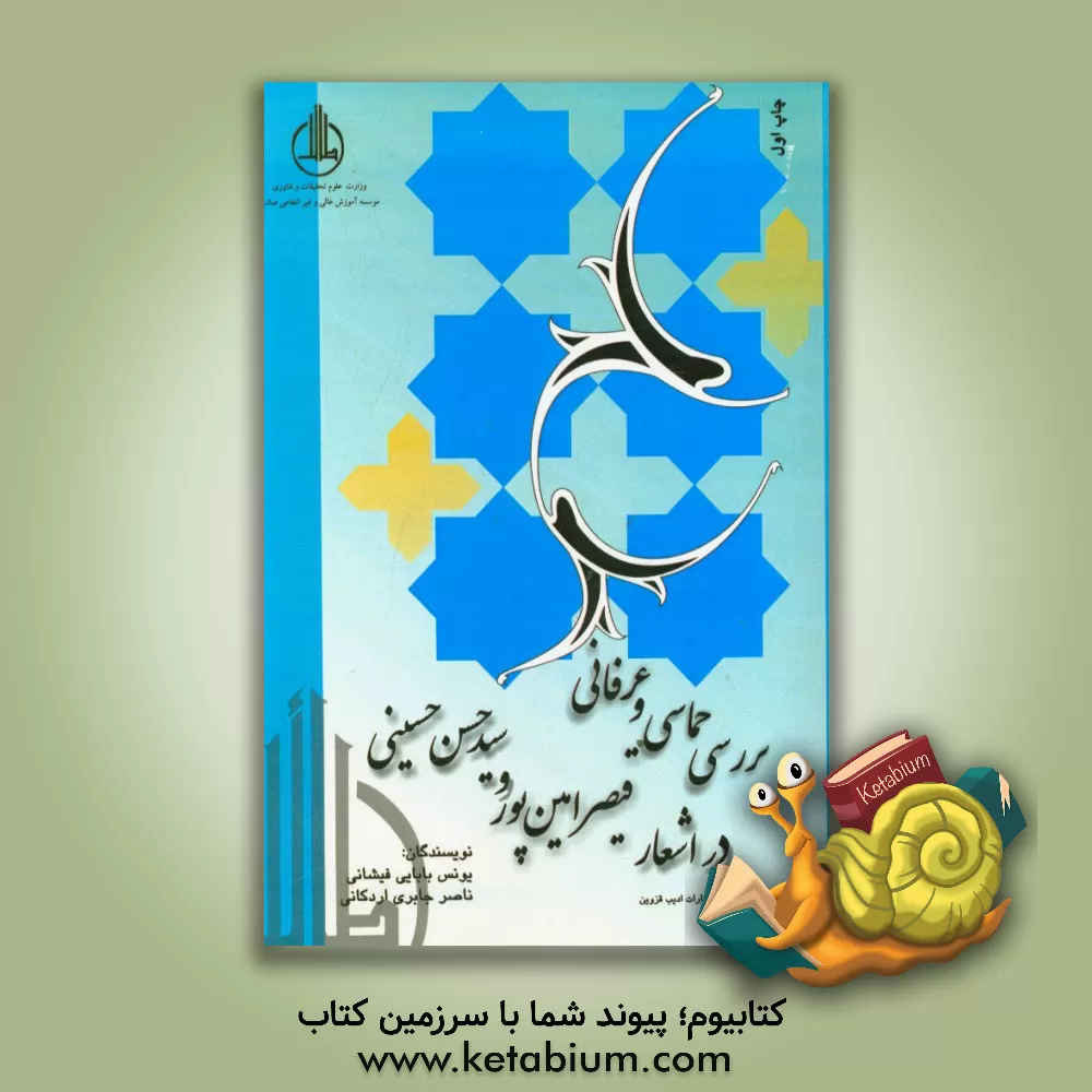 کتاب بررسی حماسی و عرفانی در اشعار قیصر امین پور و سیدحسن حسینی اثر یونس بابایی‌فیشانی