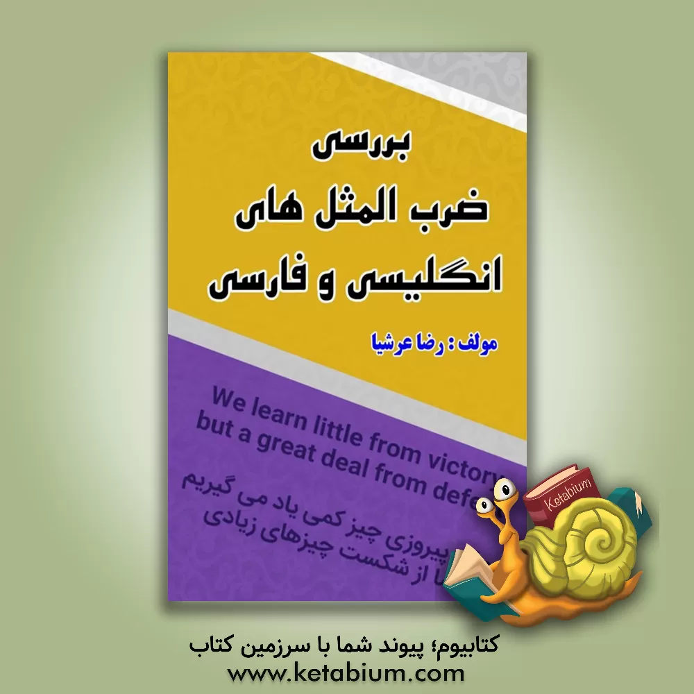 کتاب بررسی ضرب المثل های انگلیسی و فارسی اثر رضا عرشیا