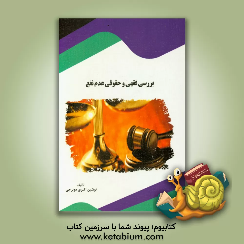کتاب بررسی فقهی و حقوقی عدم نفع اثر نوشین اکبری‌دوبرجی