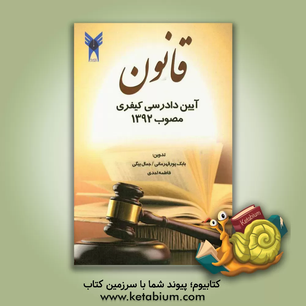 کتاب قانون آیین دادرسی کیفری (مصوب 1392/12/4) اثر جمال بیگی