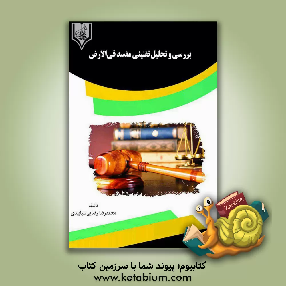 کتاب بررسی و تحلیل تقنینی مفسد فی الارض اثر محمد رضایی‌سیابیدی