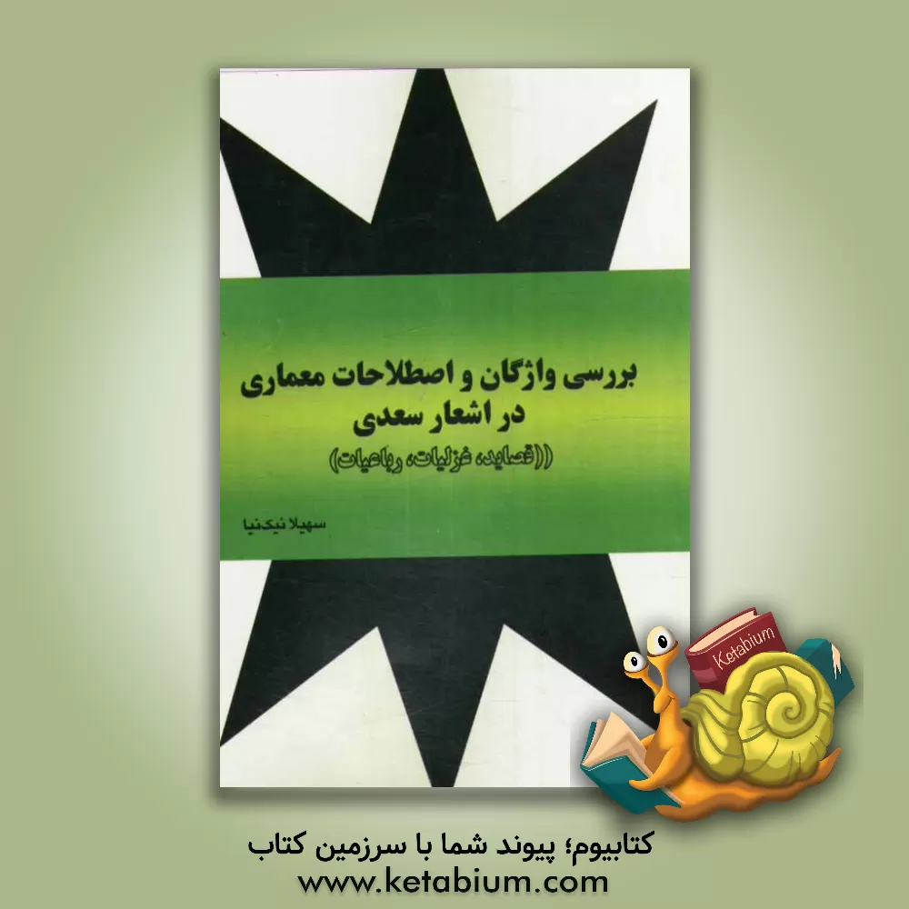 کتاب بررسی واژگان و اصطلاحات معماری در اشعار سعدی (قصاید، غزلیات، رباعیات) اثر سهیلا نیکنیا