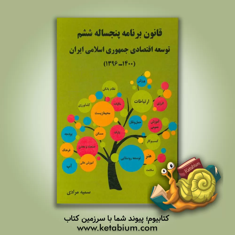 کتاب ‏‫قانون برنامه پنج ساله ششم توسعه اقتصادی جمهوری اسلامی ایران (1400 ـ 1396) اثر سمیه مرادی