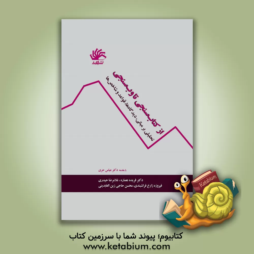 کتاب از کتاب سنجی تا وب سنجی: تحلیلی بر مبانی، دیدگاه ها، قواعد و شاخص ها اثر فریده عصاره